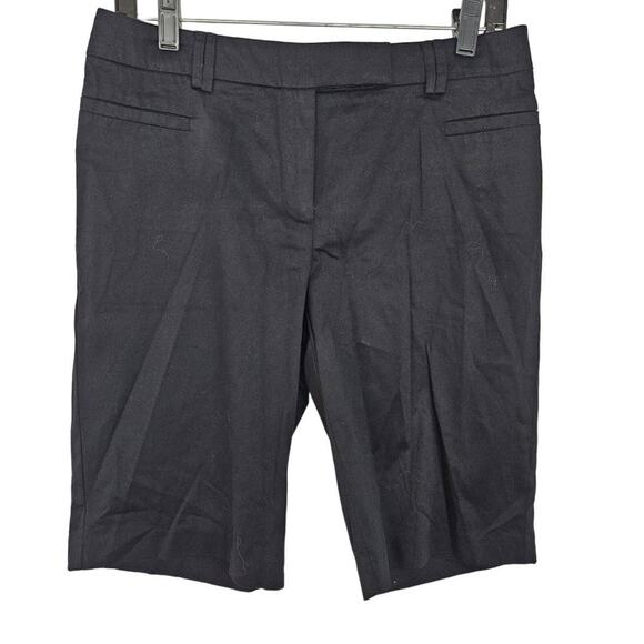 🆓 FREE George Black Bermuda Shorts sz 4 Basic Minimalist Y2K Casual Preppy - Picture 1 of 5